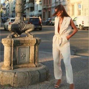 Zara Long Belted Jumpsuit